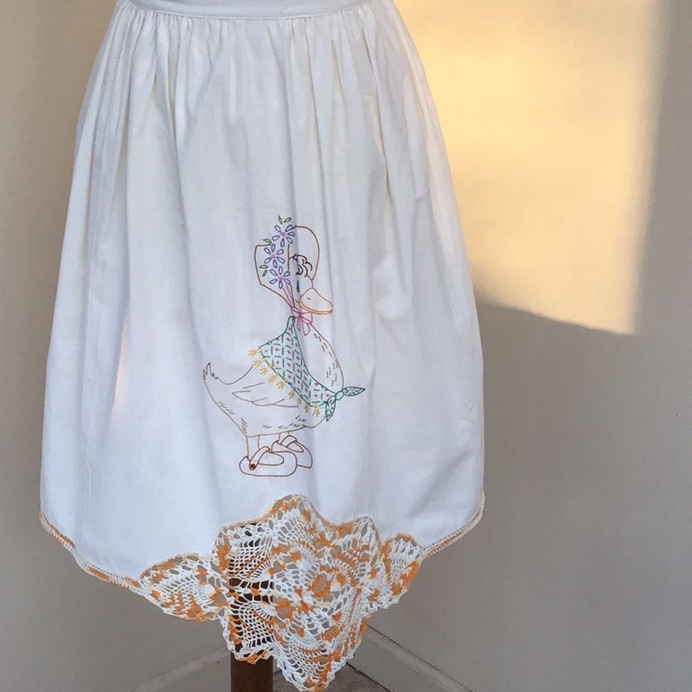 Vintage Embroidered Apron